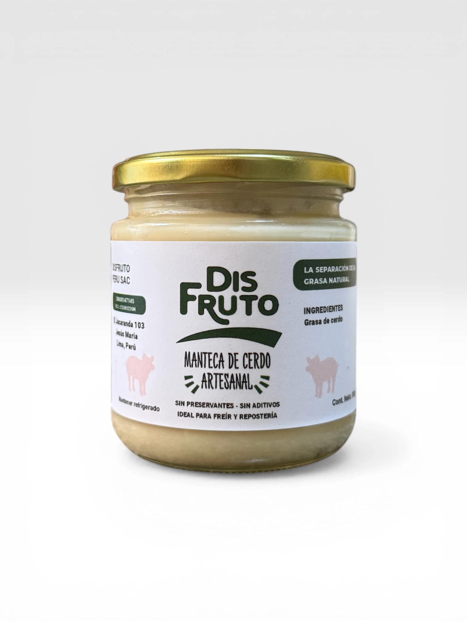 Manteca de Cerdo Pura 300g